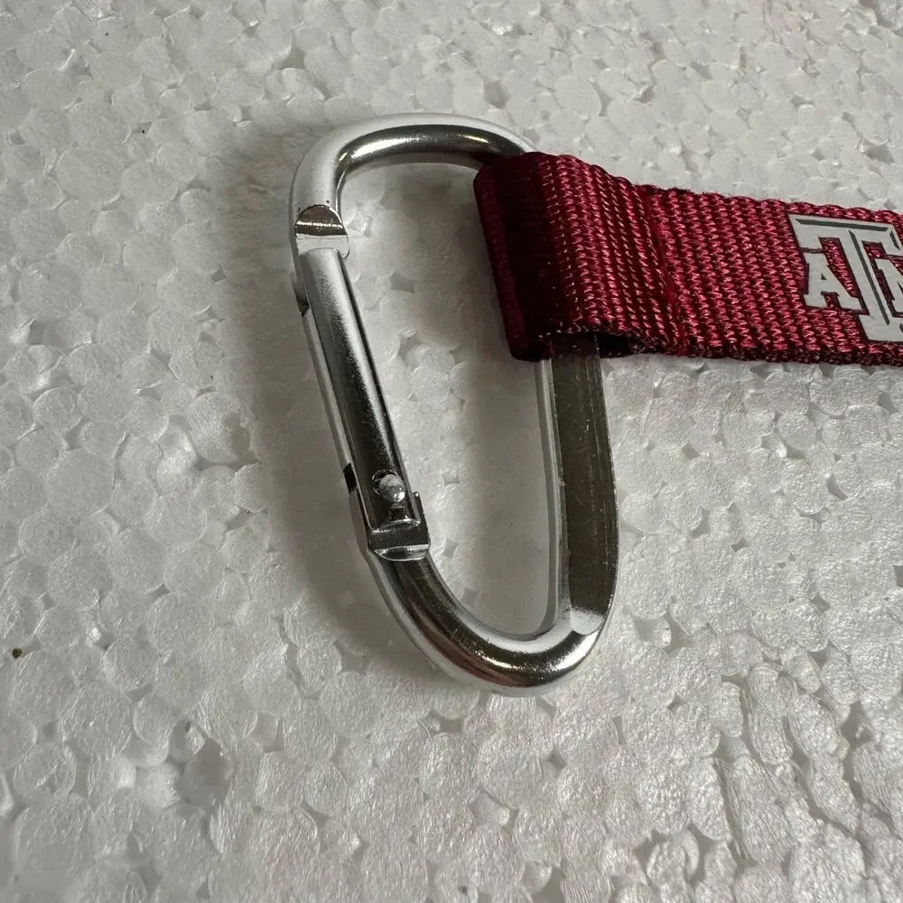 Texas A&M Aggies Carabiner Wristlet Key Ring Maroon 5.5
